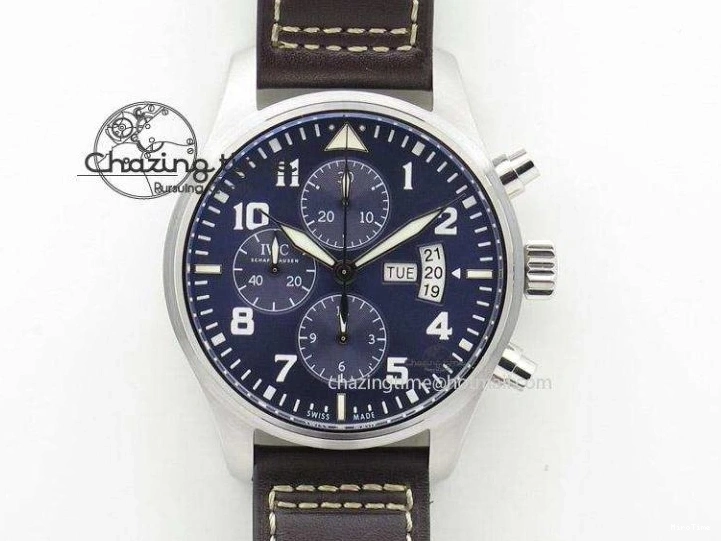 MIROTIME 0228 Big Pilot IW501004 Titanium ZF 1:1 Best Edition Black Dial On Brown Leather Strap A ZeroBulk 7212